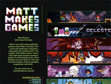 Tablet Screenshot of mattmakesgames.com